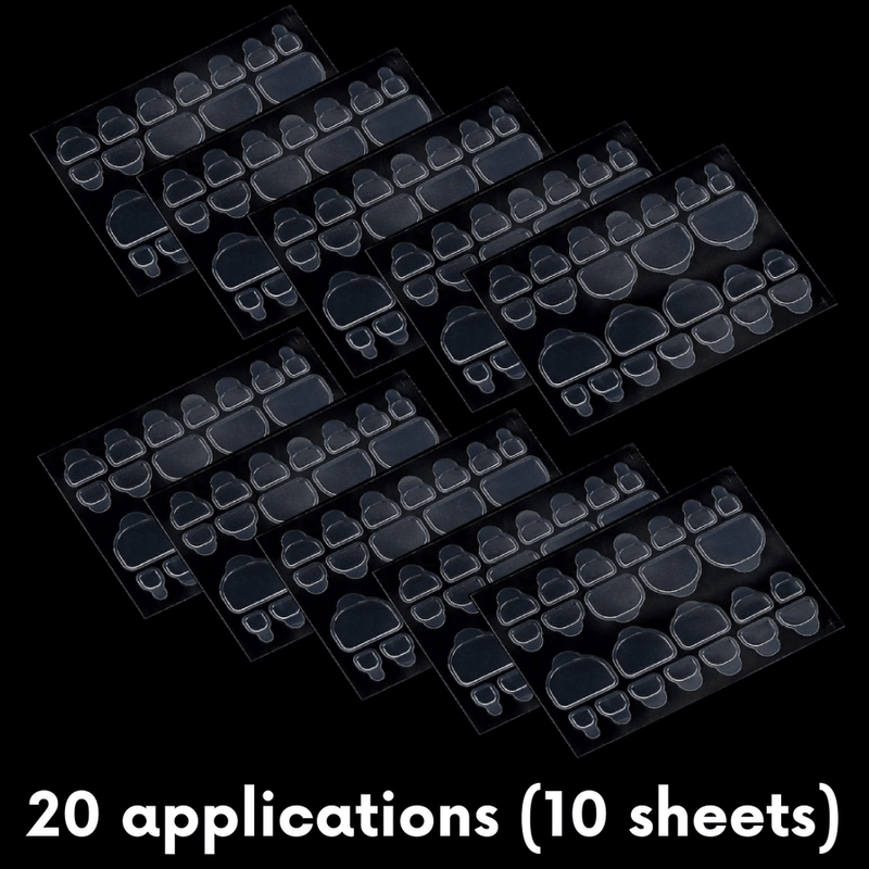 Extra toenails adhesive tabs sheets